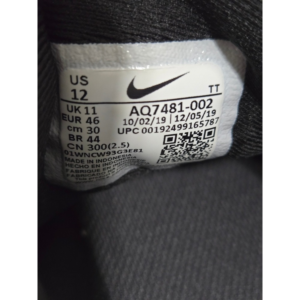 Nike Mens Downshifter 9 Running Shoes Anthracite Black White AQ7481-002 Size 12 - Picture 8 of 9